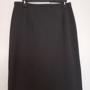 Talbots straight midi skirt -dark grey
